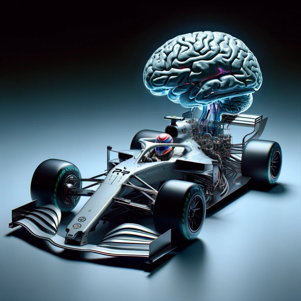 Formula-1 car powered by a prominent brain